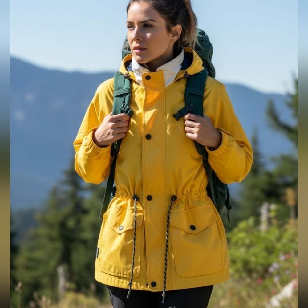 Vintage Pacific Trail Yellow Lightweight Jacket Medium